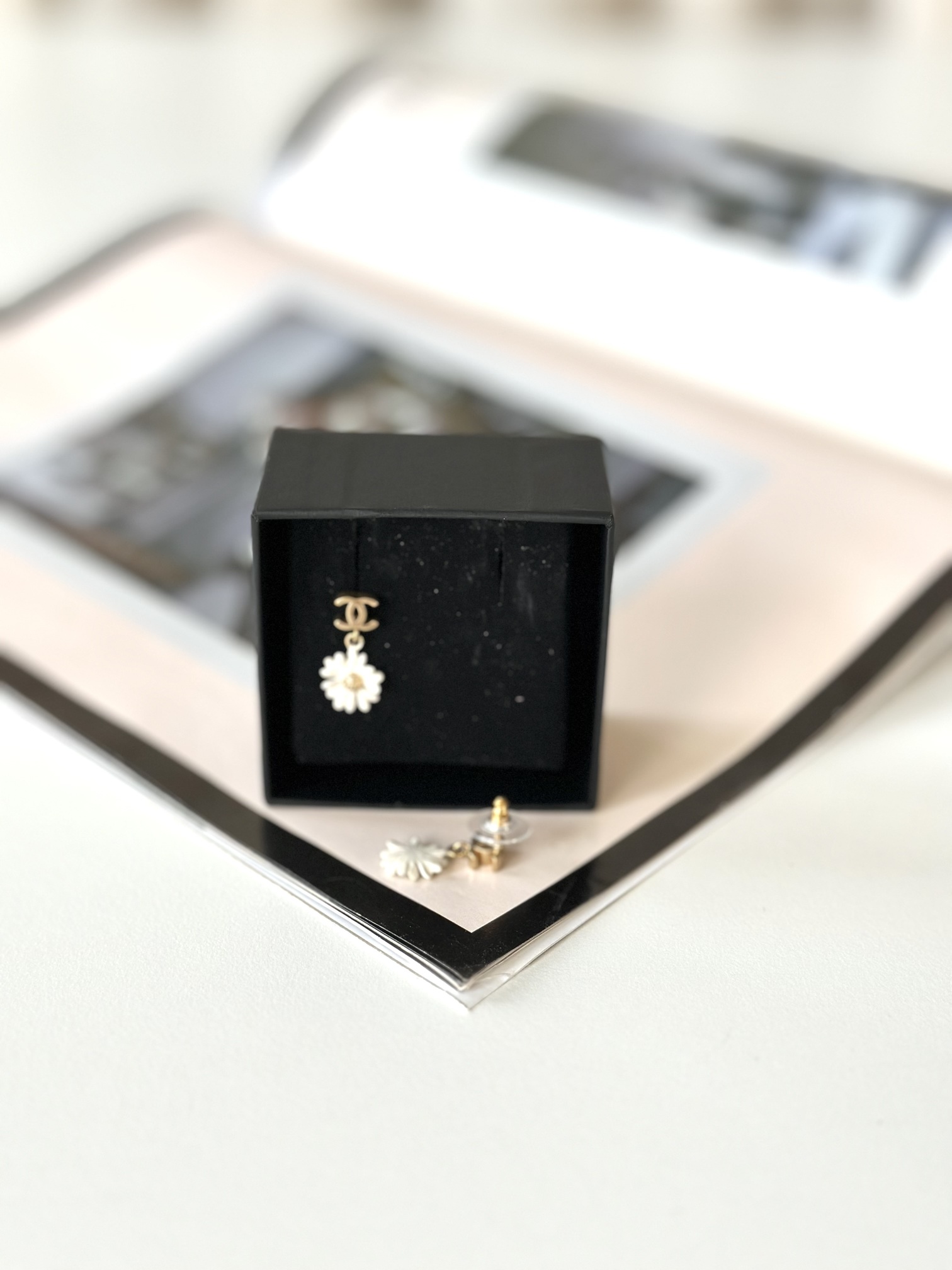 Chanel flower earrings - Image 2