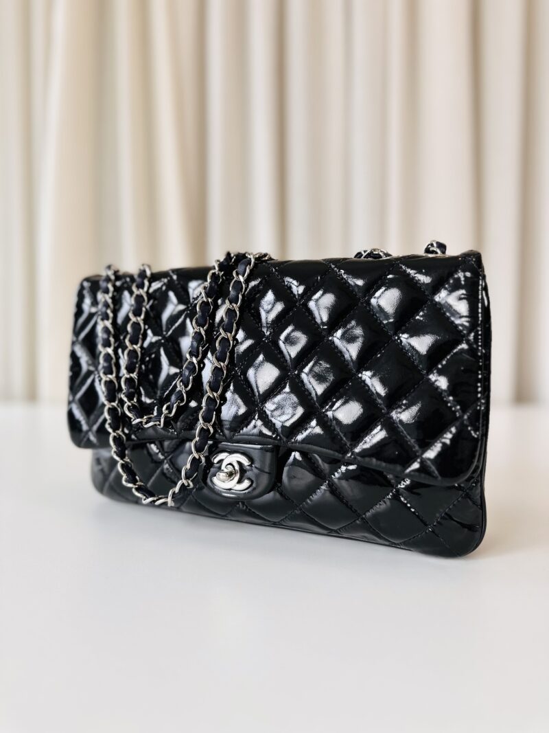 Chanel patent single flap bag - Image 15