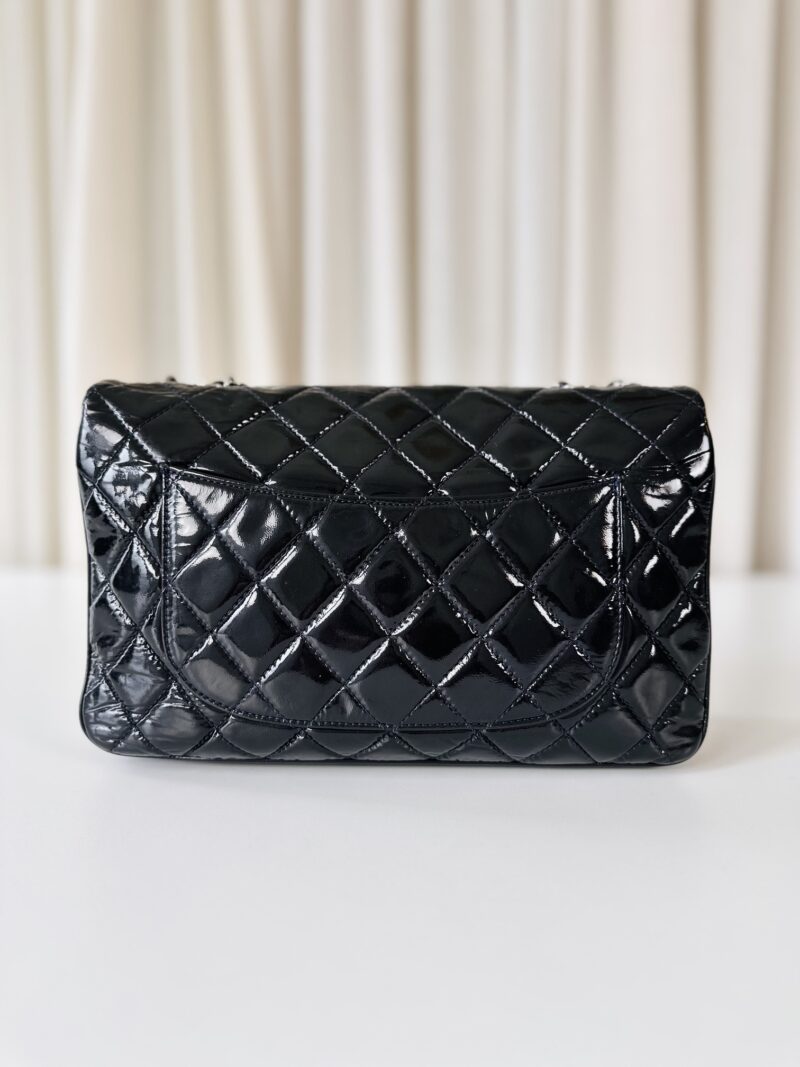 Chanel patent single flap bag - Image 14