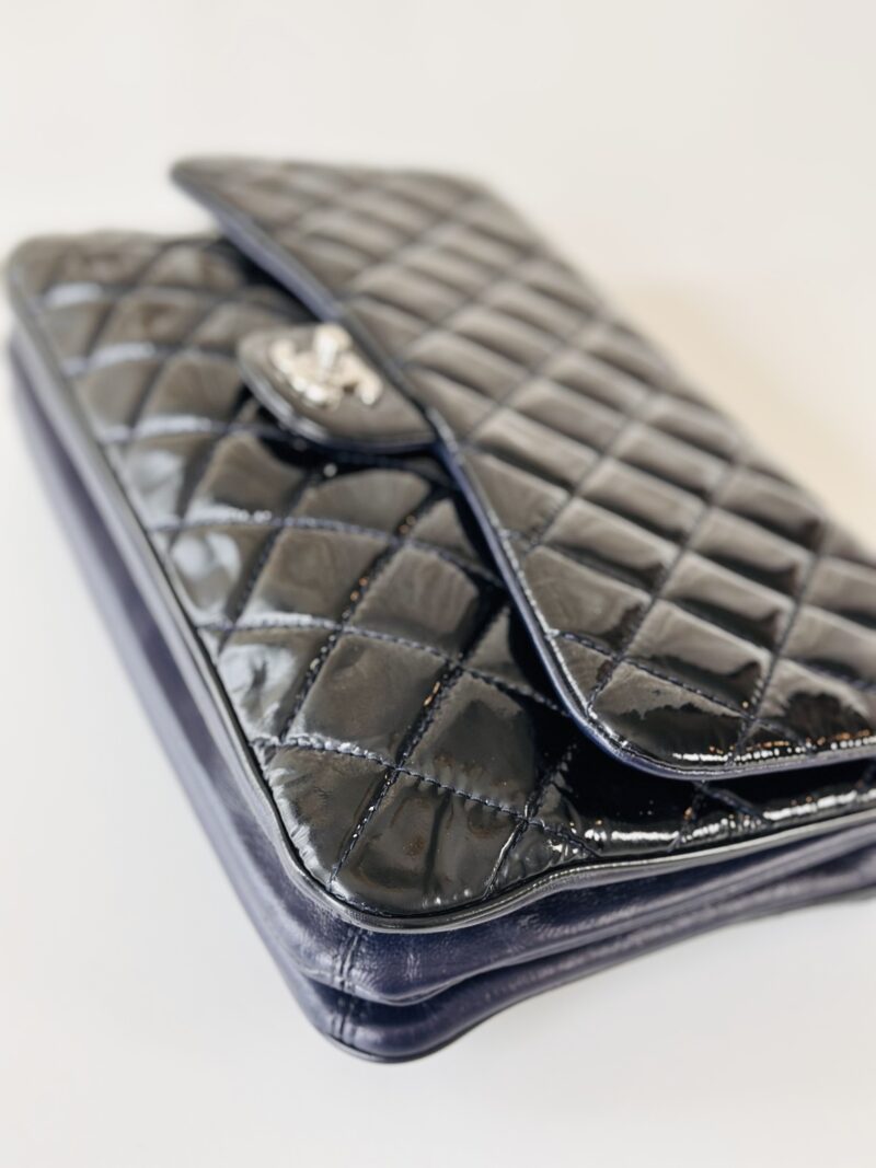 Chanel patent single flap bag - Image 7