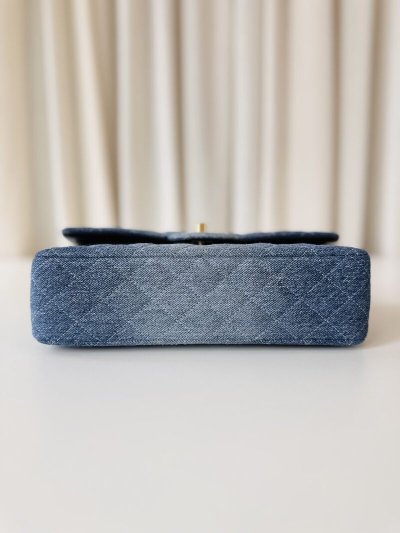 Chanel classic double flap bag denim - Image 5