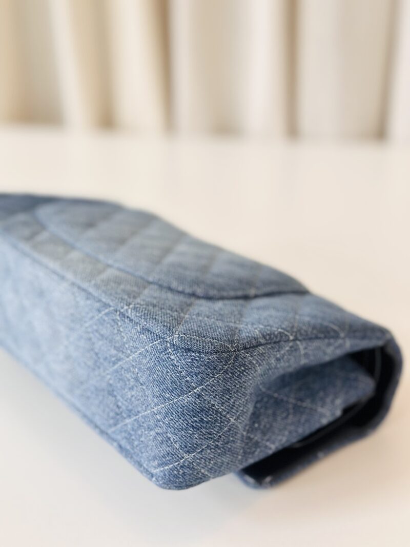 Chanel classic double flap bag denim - Image 9