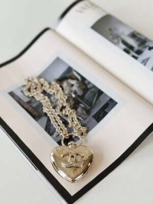 Chanel heart necklace