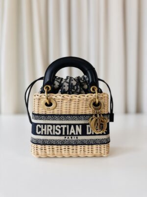 Lady Dior wicker small
