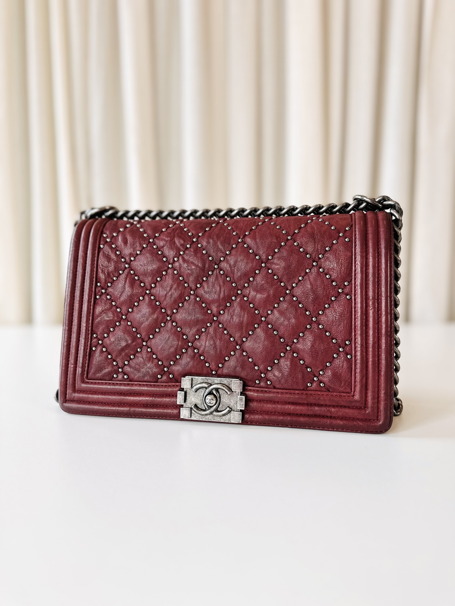 Chanel boy bag studs