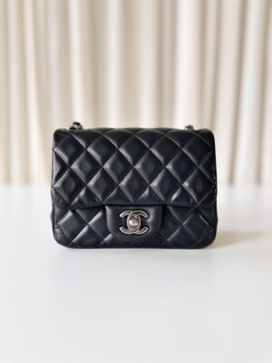 Chanel black mini square