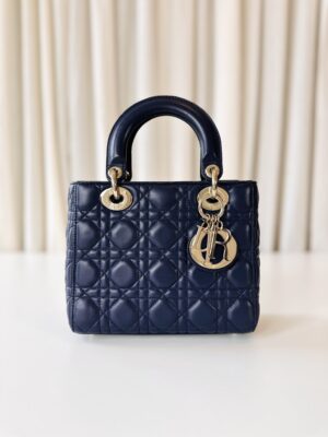 Lady Dior small navy