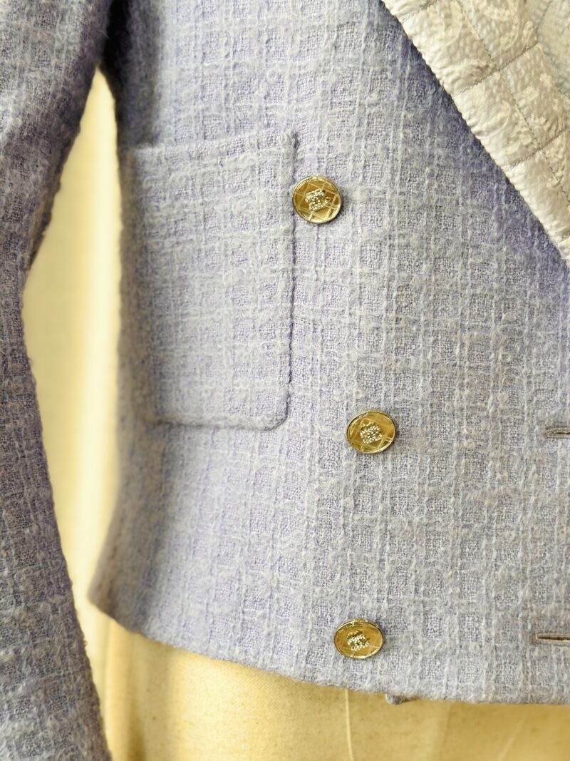 Chanel tweed jacket purple - Image 6