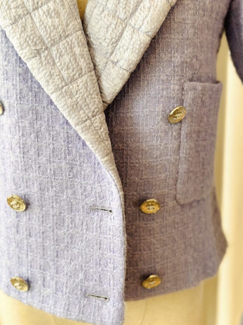 Chanel tweed jacket purple - Image 5