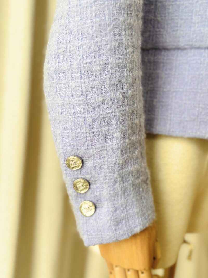 Chanel tweed jacket purple - Image 4