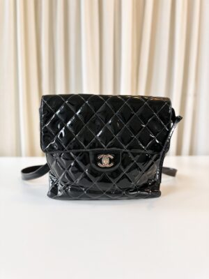 Chanel patent backpack