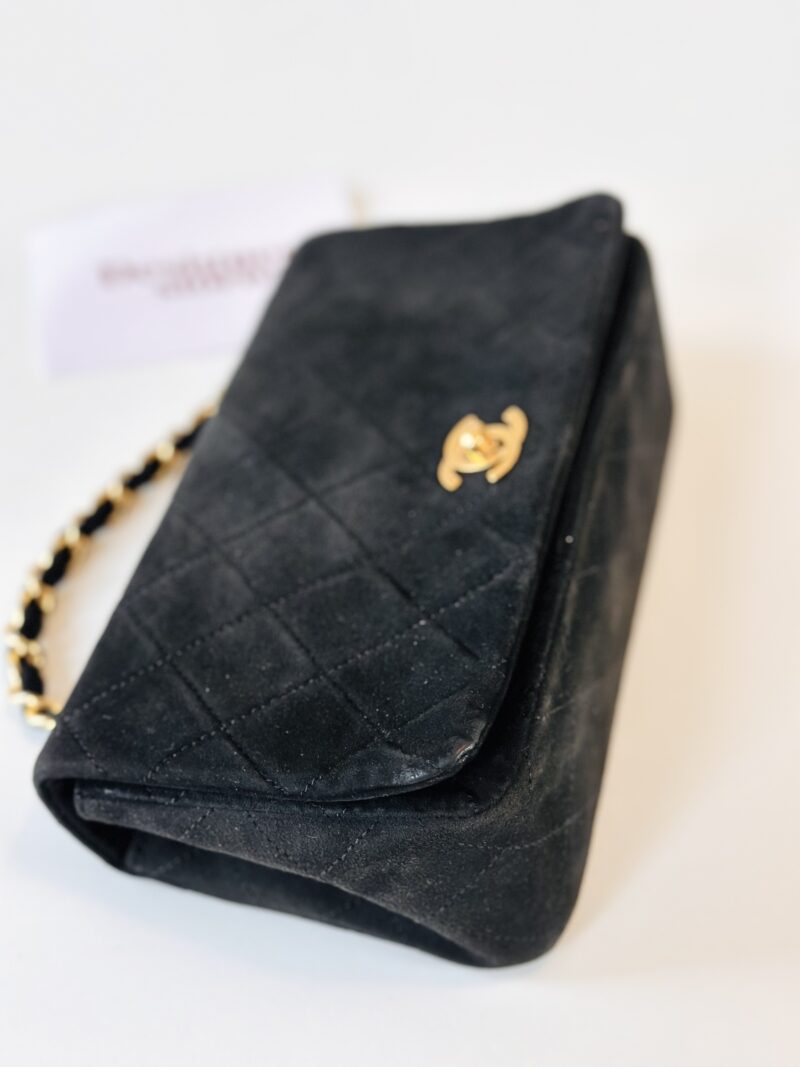Chanel suede full flap - Image 4