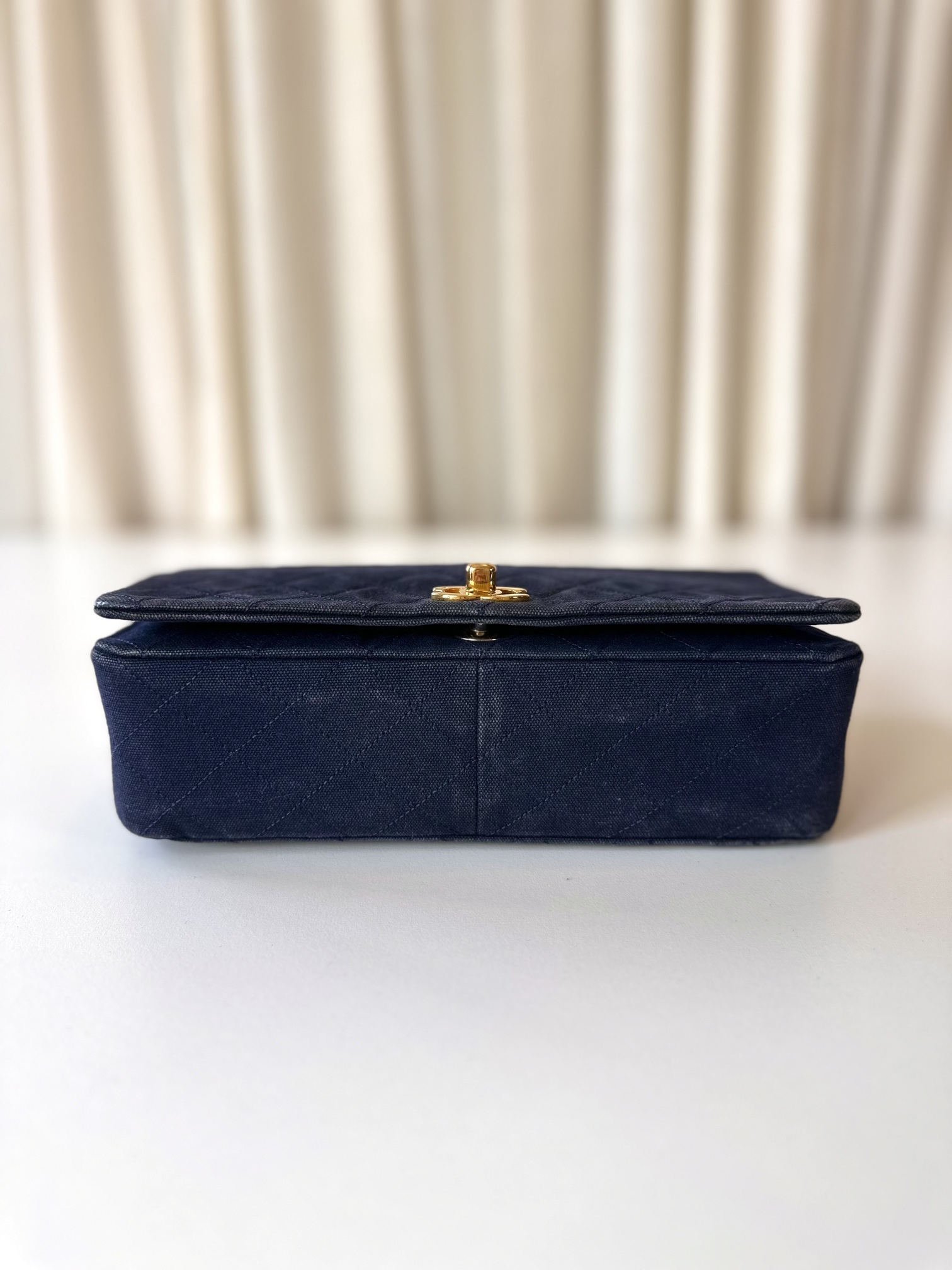 Chanel fabric full flap bag - Image 7