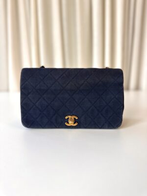 Chanel fabric full flap bag