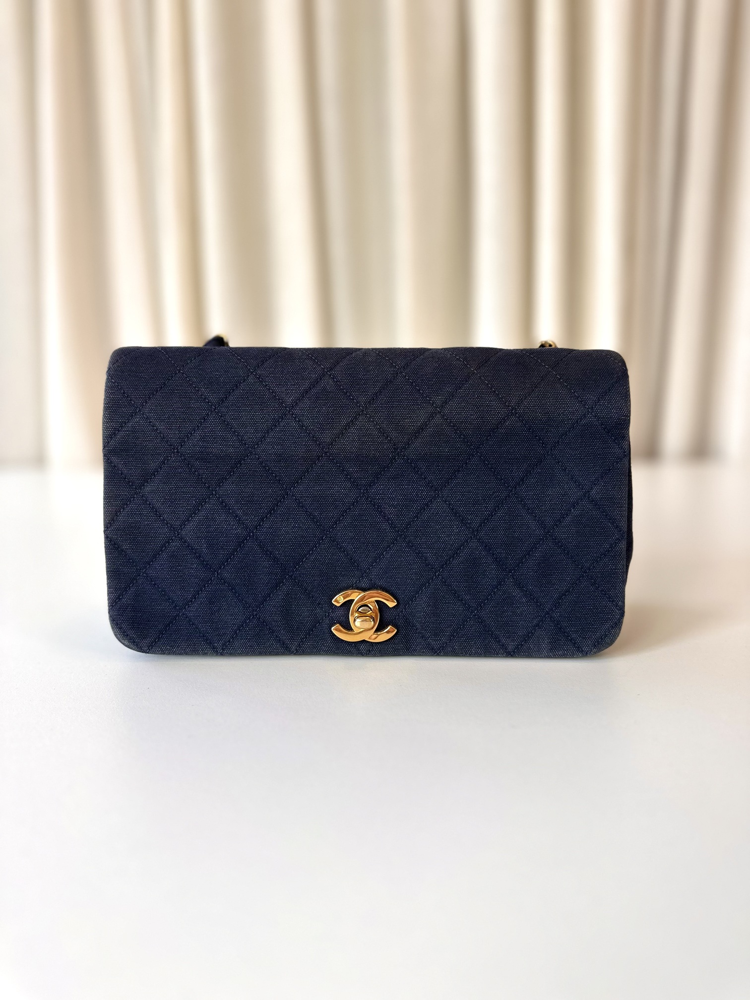 Chanel fabric full flap bag