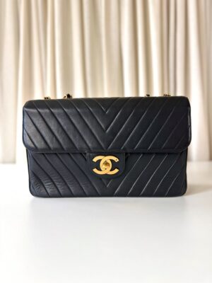 Chanel chevron Jumbo Maxi