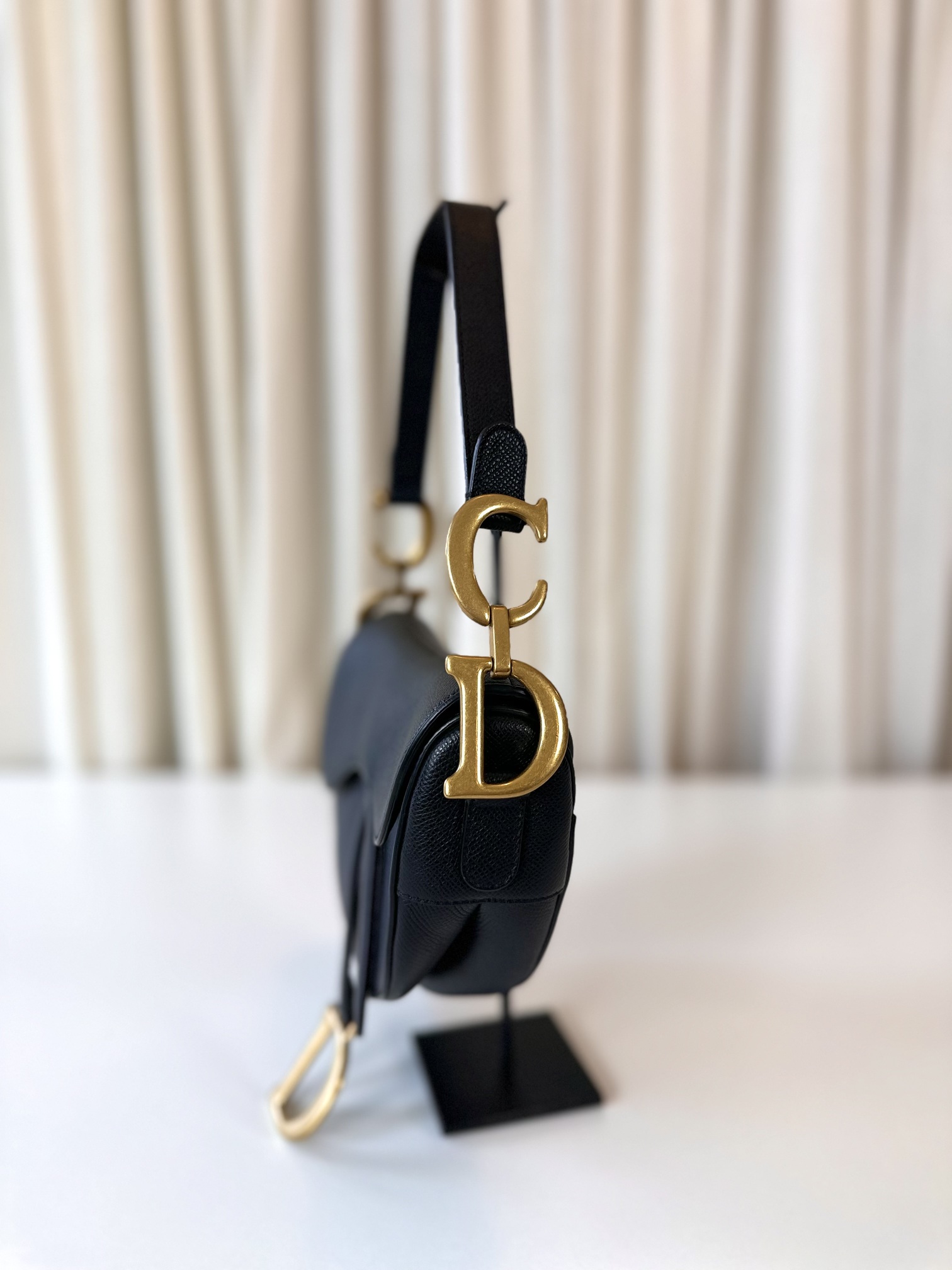 Dior black saddle bag medium - Image 3