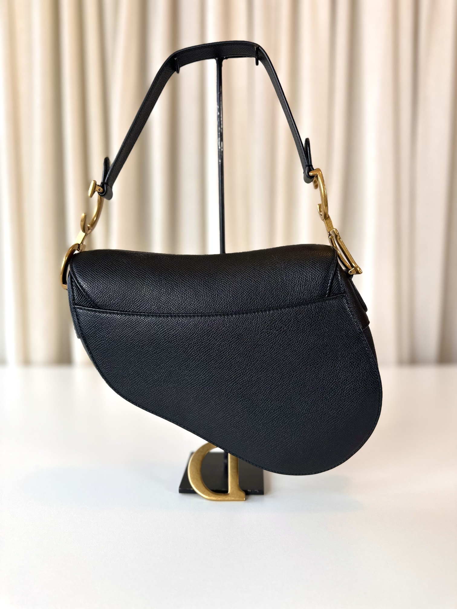 Dior black saddle bag medium - Image 5