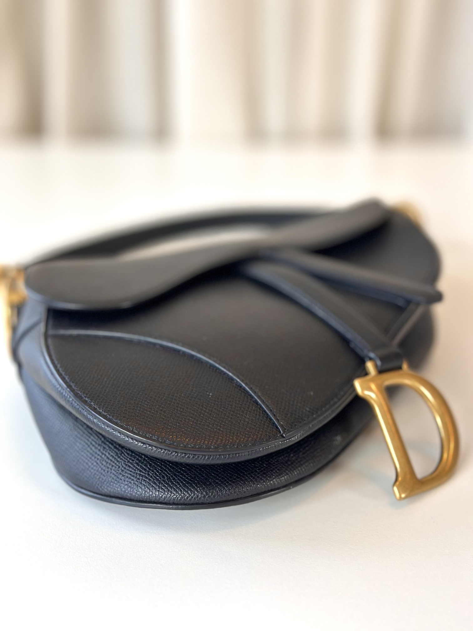 Dior black saddle bag medium - Image 9