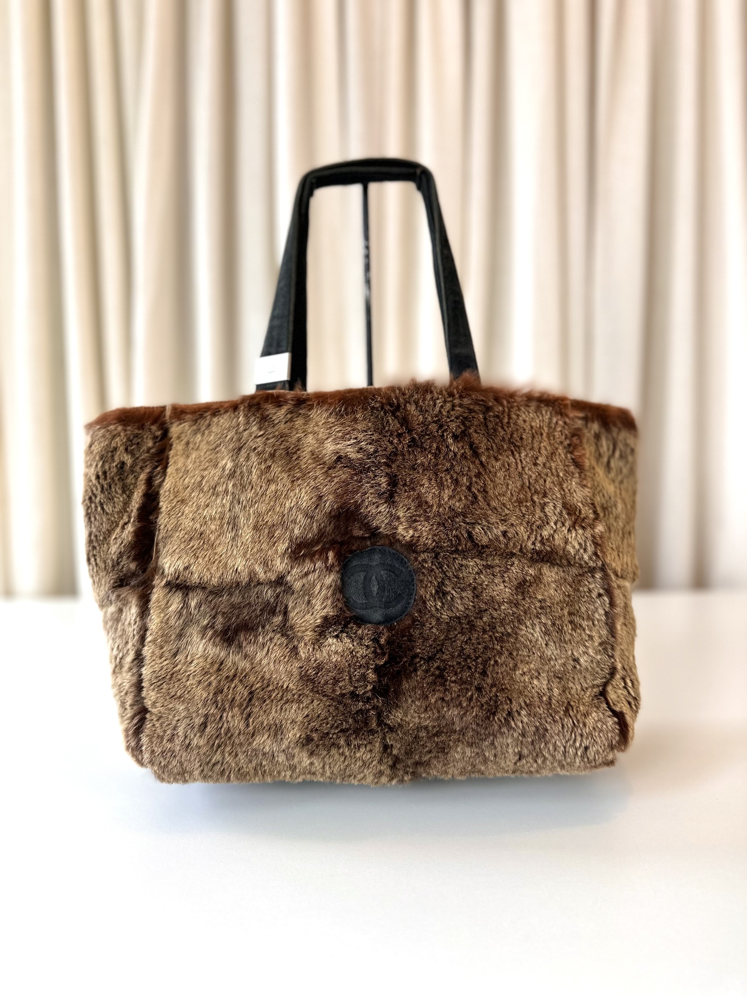 Chanel fur shopper