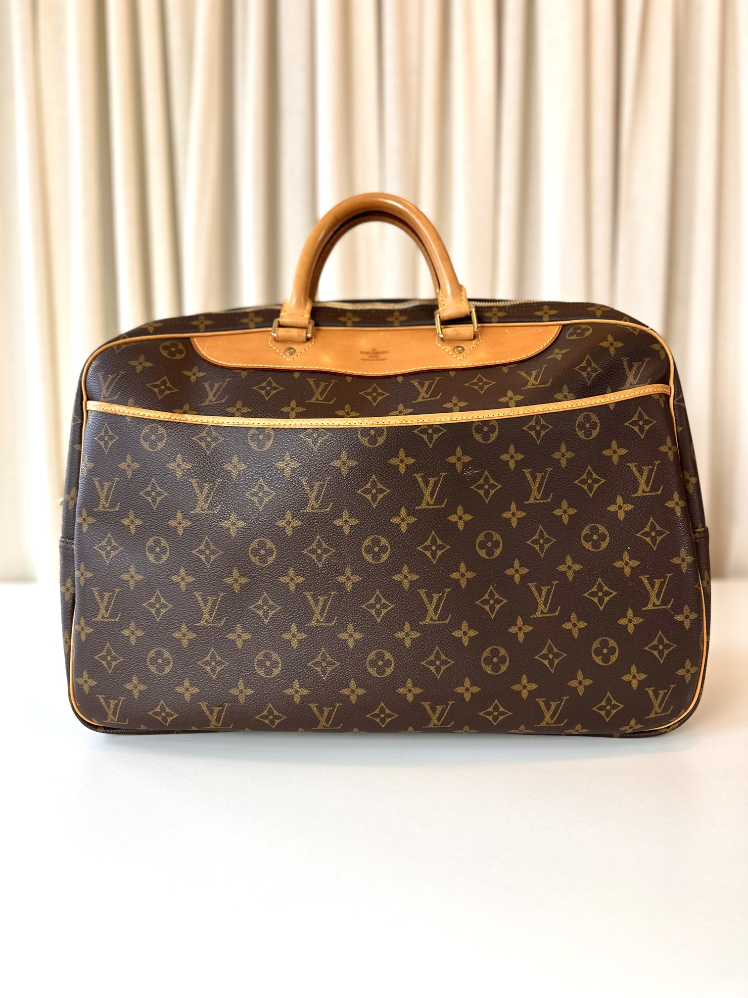 Louis Vuitton monogram travel bag + strap