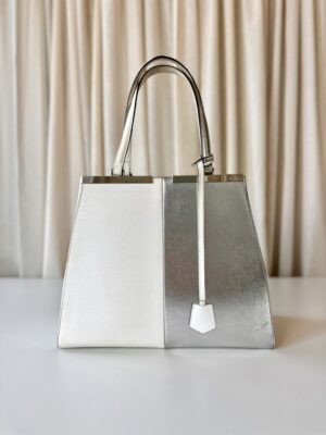 Fendi silver handbag