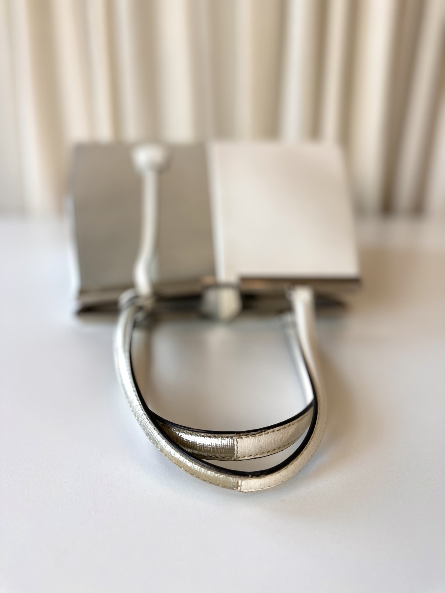 Fendi silver handbag - Image 4