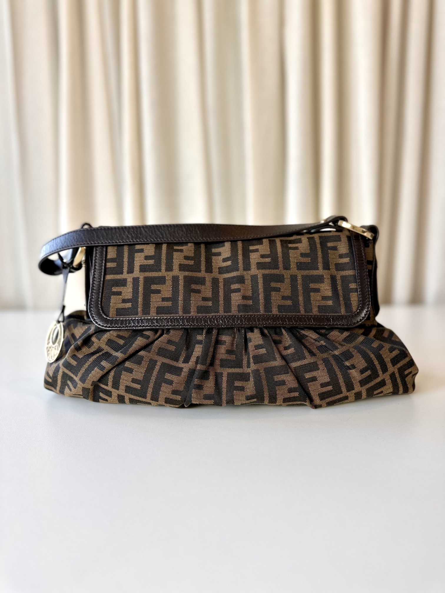 Fendi Zucca flap bag