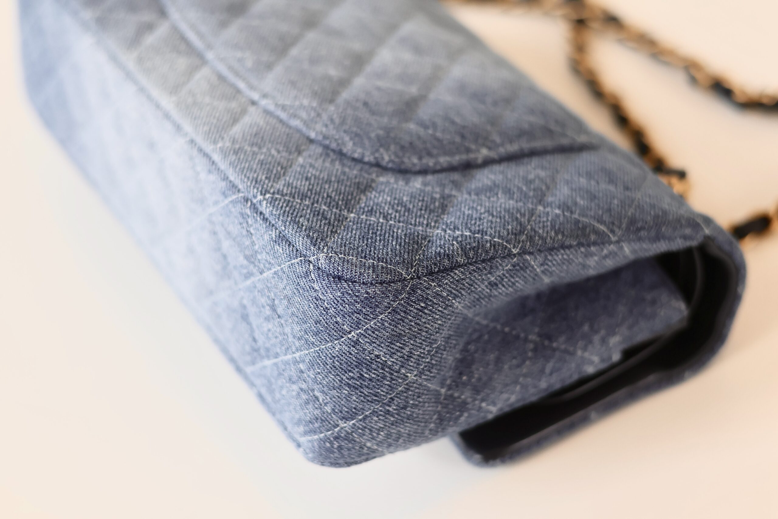 Chanel classic double flap bag denim - Image 10