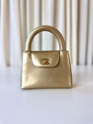 Rare vintage Chanel Kelly metallic