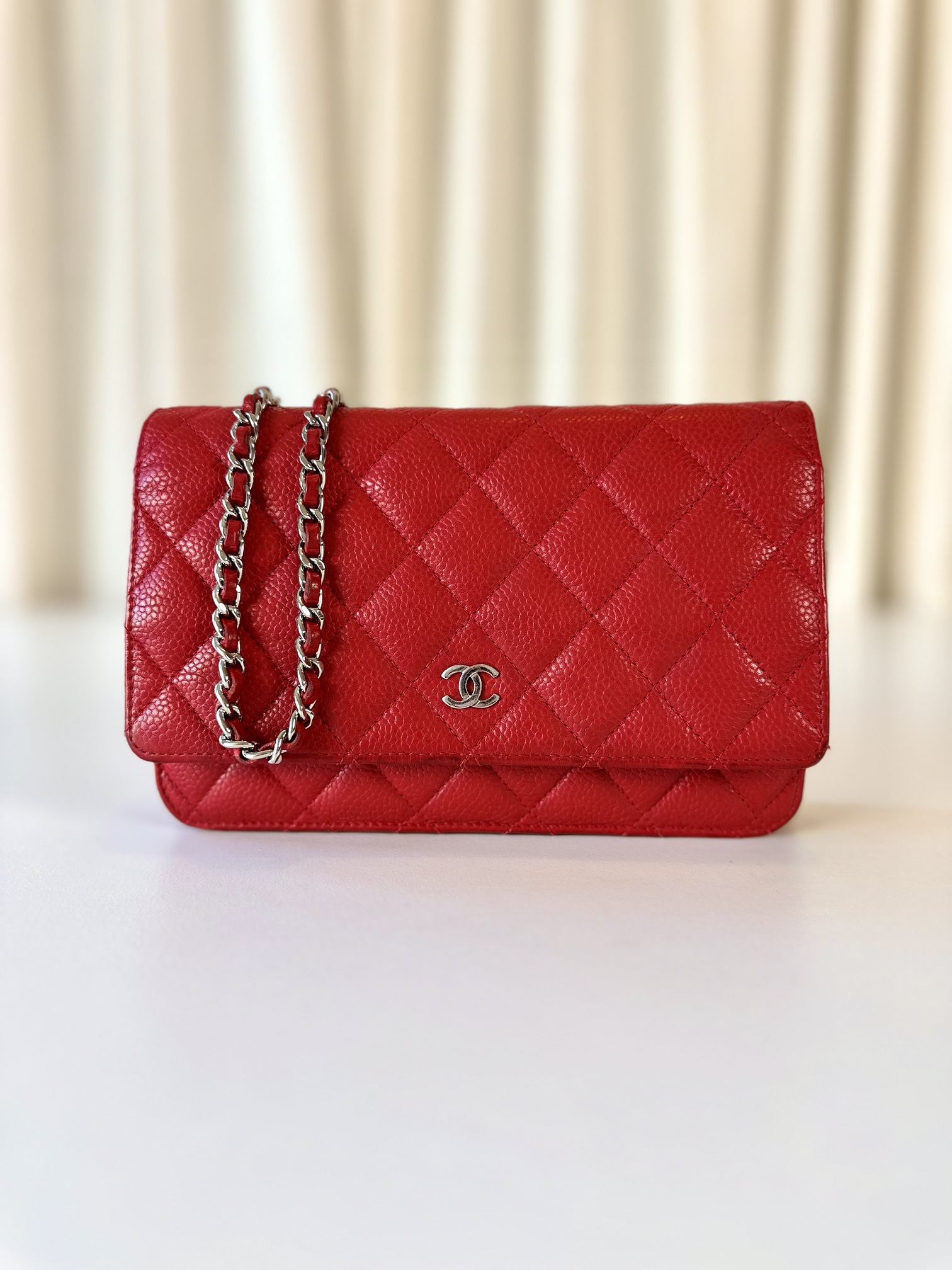 Chanel wallet on chain red - Image 4