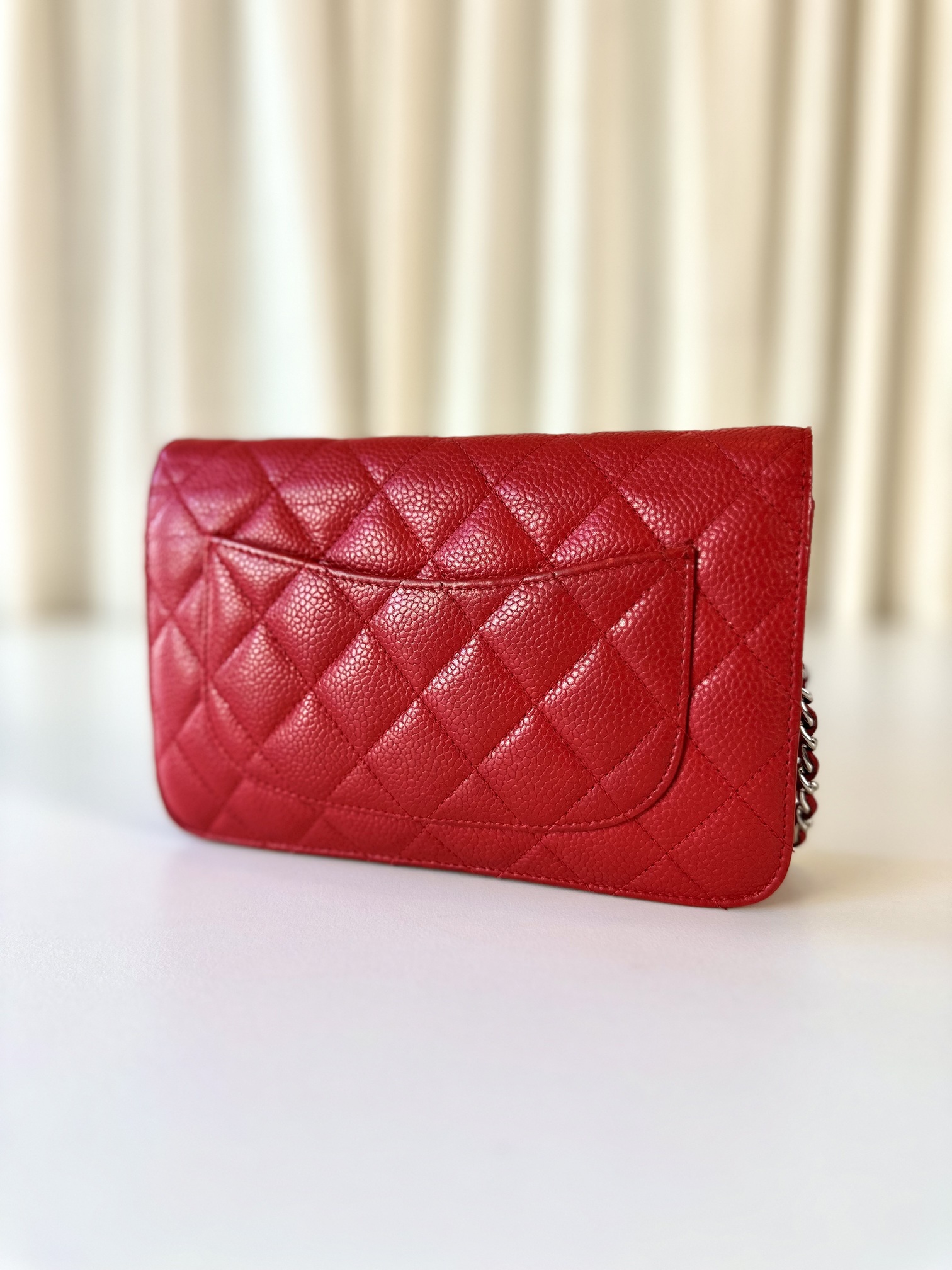 Chanel wallet on chain red - Image 6