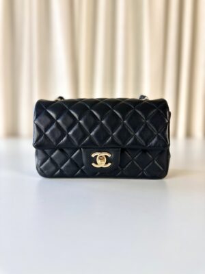 Chanel black rectangular
