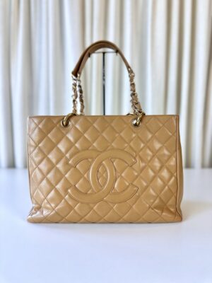 Chanel beige GST shopper