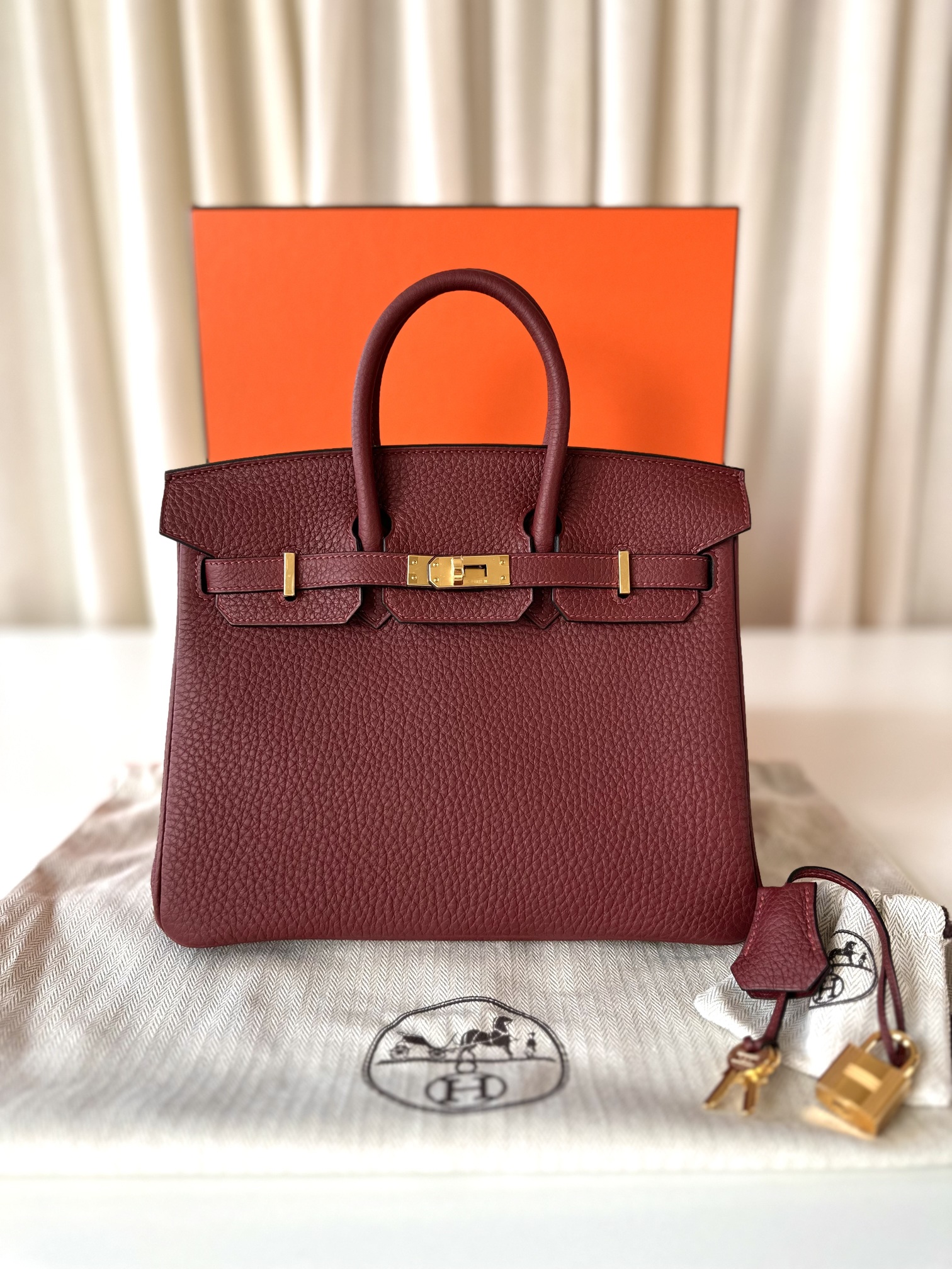 Hermes Birkin 25 Rouge H - Image 6