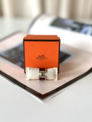 Hermes H ring bordeaux