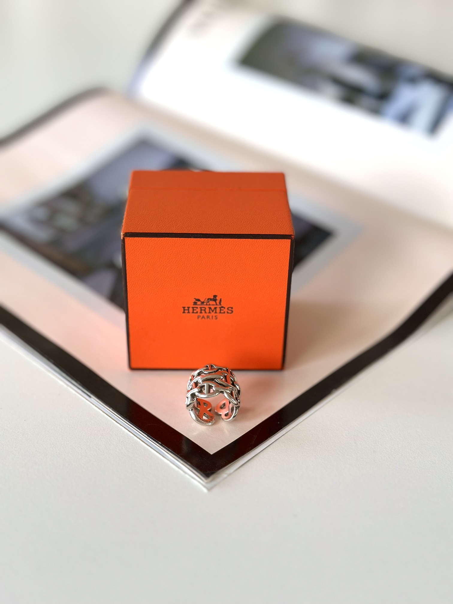 Hermes silver ring - Image 3