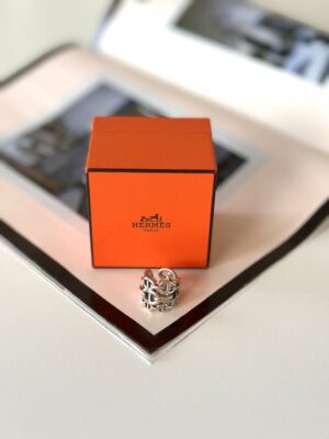 Hermes silver ring