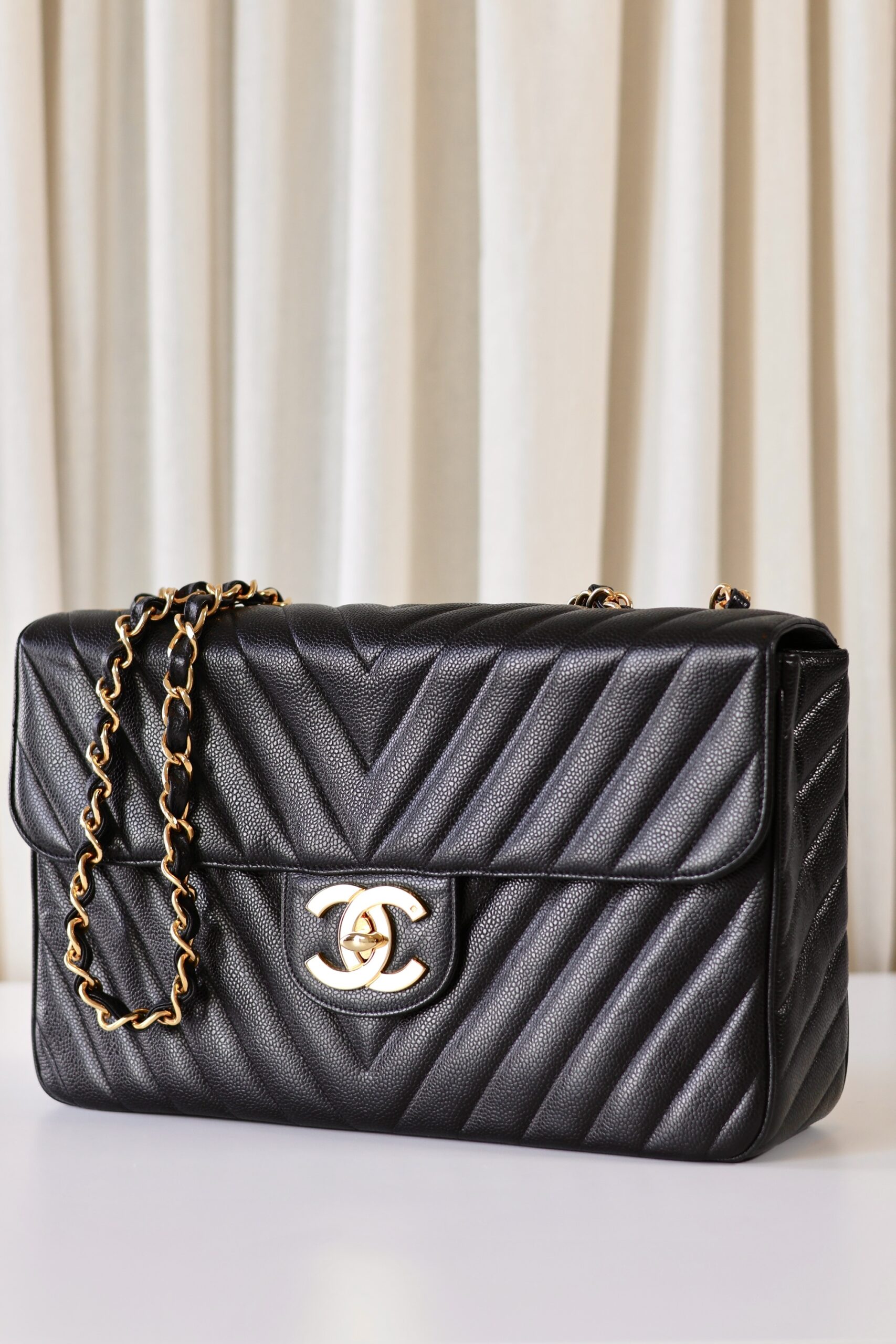 Chanel chevron Jumbo - Image 2