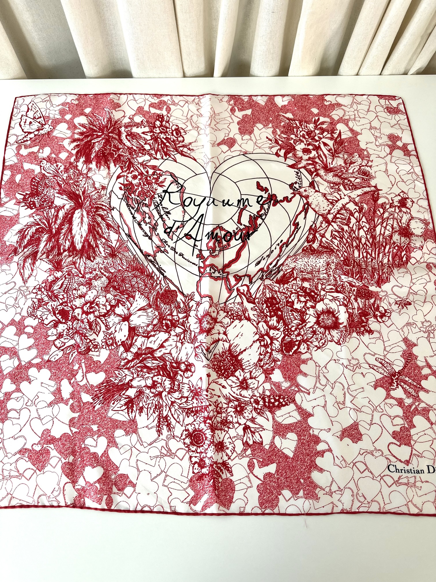 Dior scarf red - Image 2