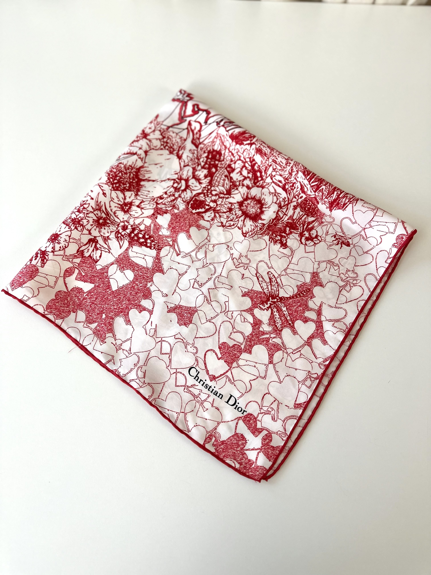 Dior scarf red - Image 4