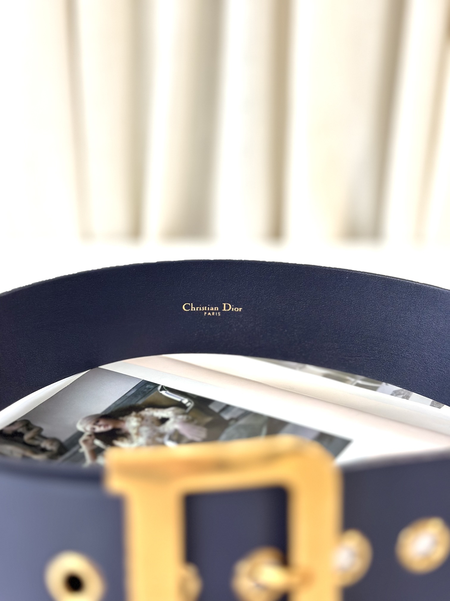 Dior belt navy - Image 4
