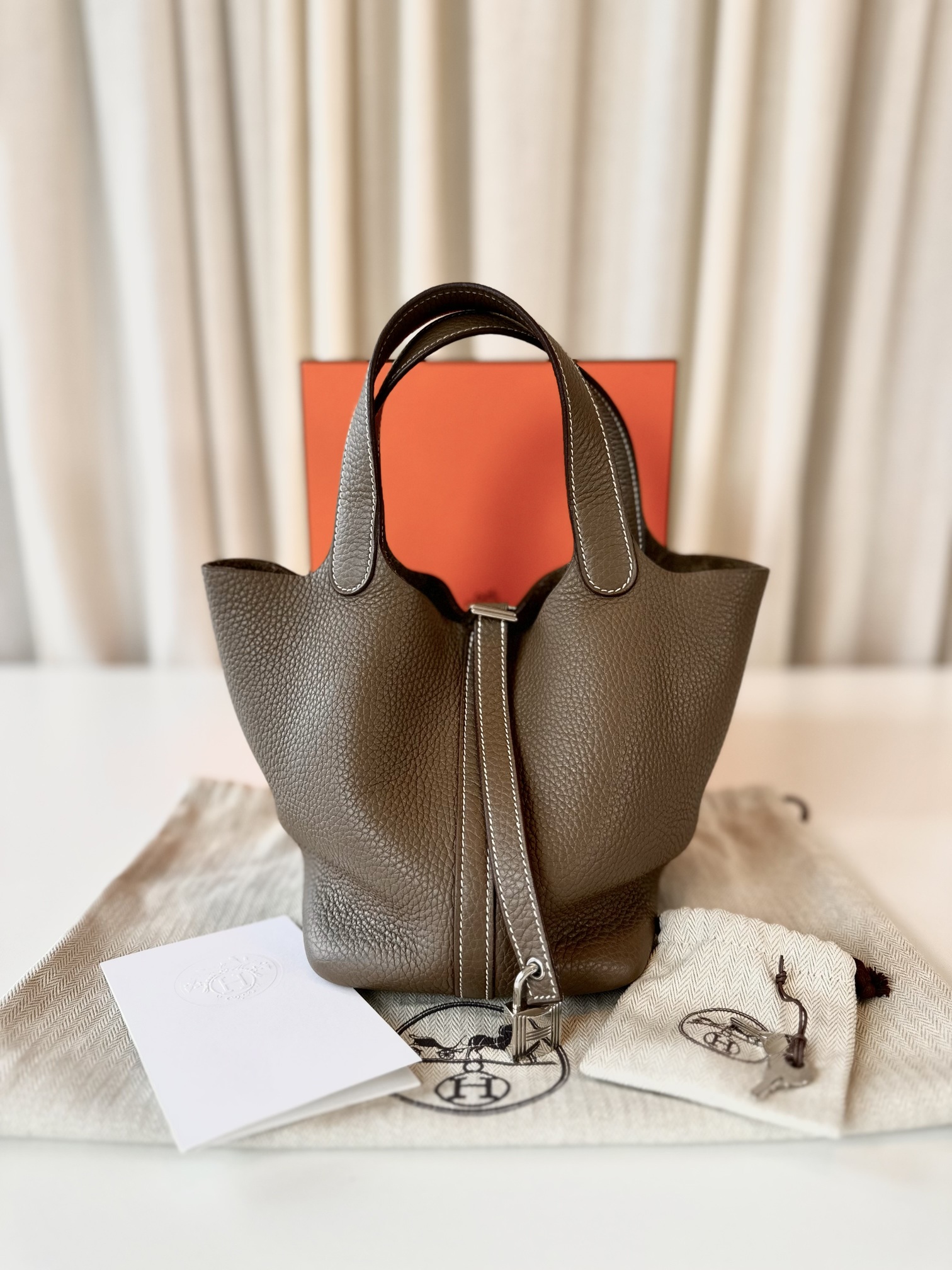 Hermes Picotin 18 Etoupe - Image 12