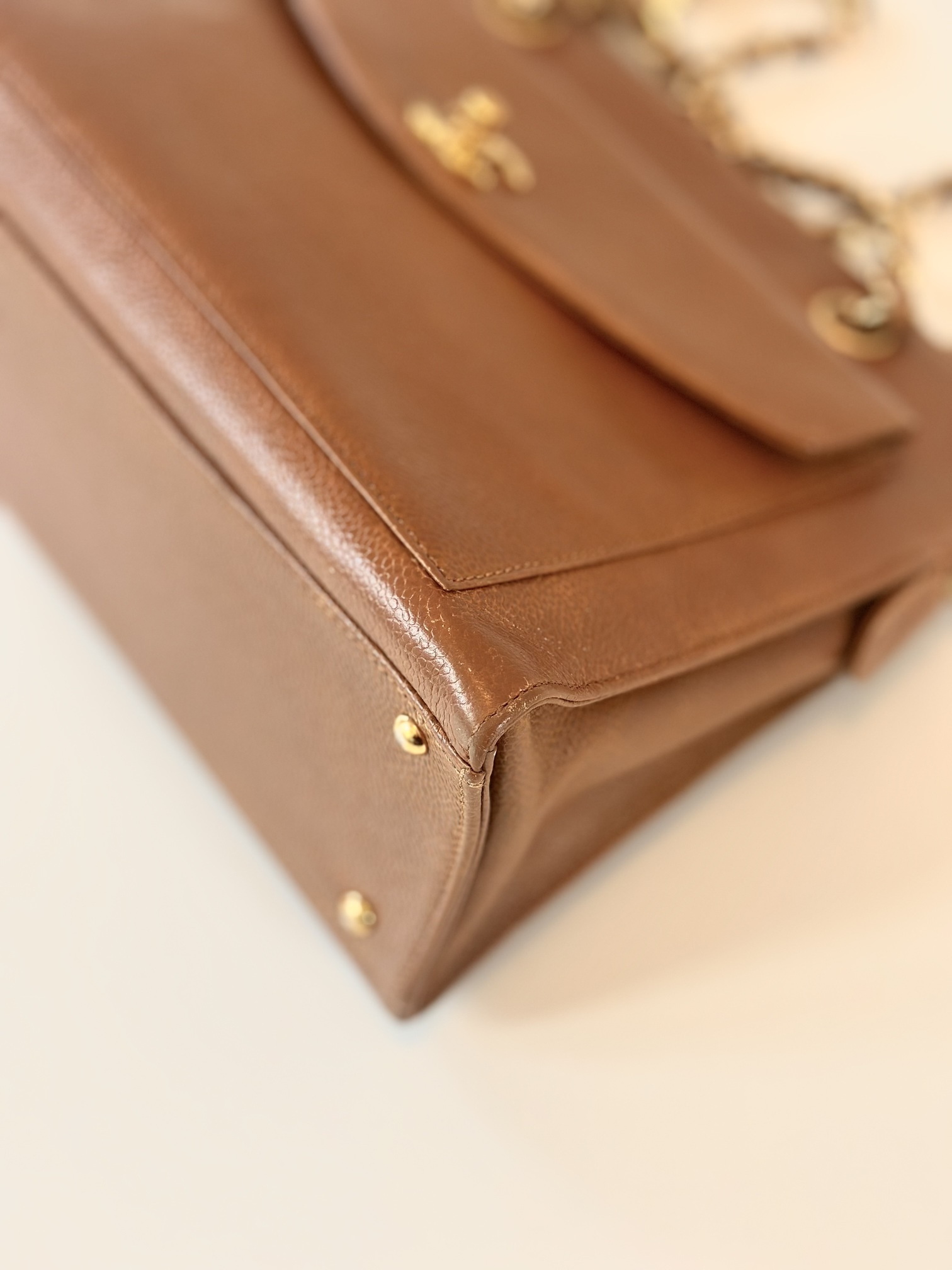 Chanel shoulder bag brown - Image 8