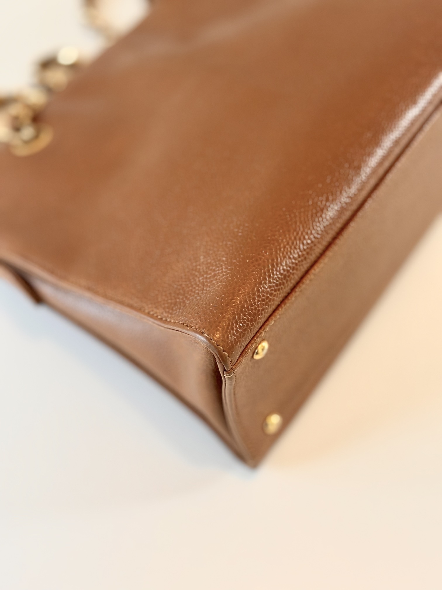 Chanel shoulder bag brown - Image 9