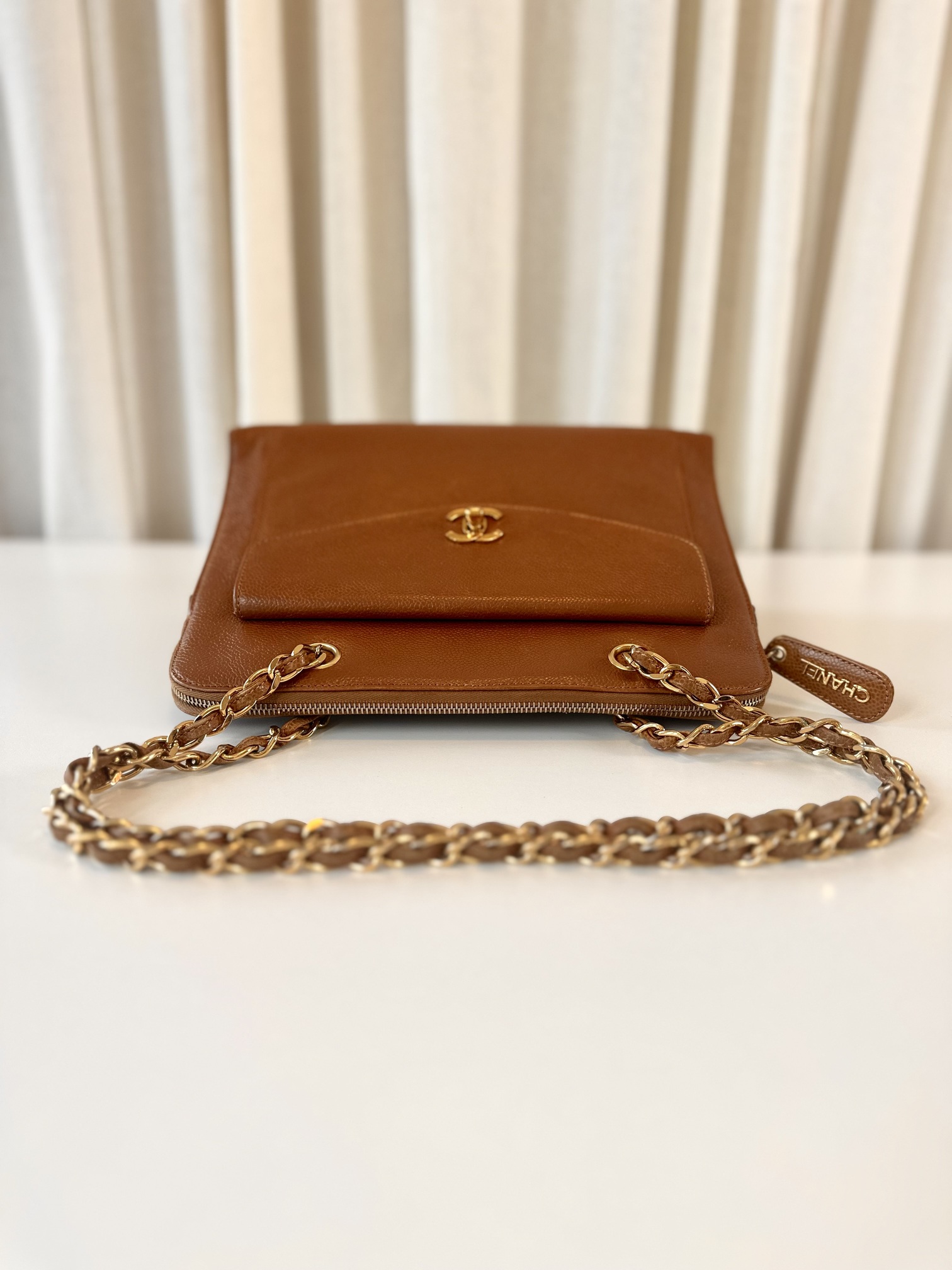 Chanel shoulder bag brown - Image 11