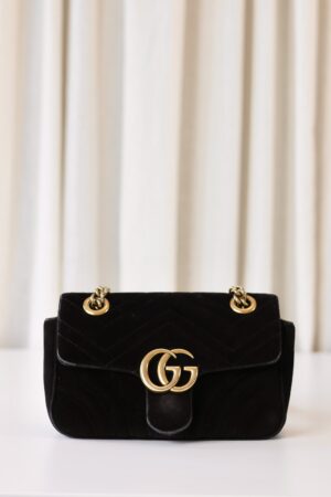 Gucci marmont small velvet black