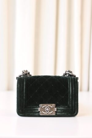 Chanel mini Boy Bag velvet