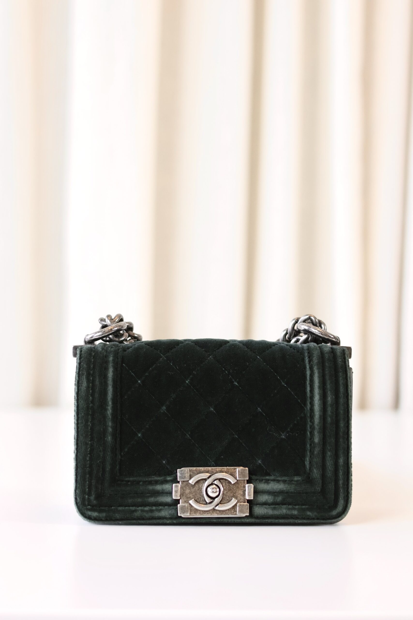 Chanel mini Boy Bag velvet