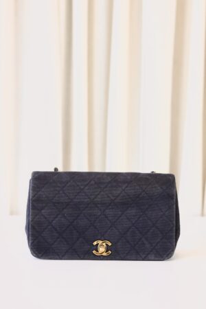 Chanel fabric full flap bag